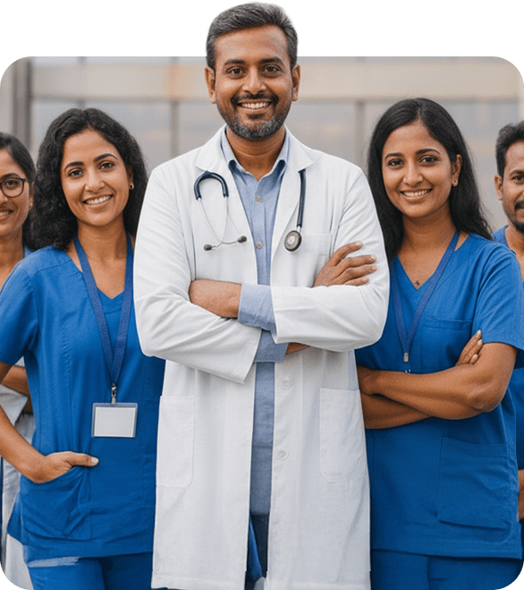 Healthcare professionals team